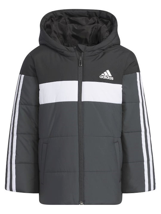 Kids' Sports Jacket Short with Hood Black