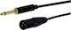 GBC Cable XLR male - 6.3mm male Μαύρο 3m 14.1701.03