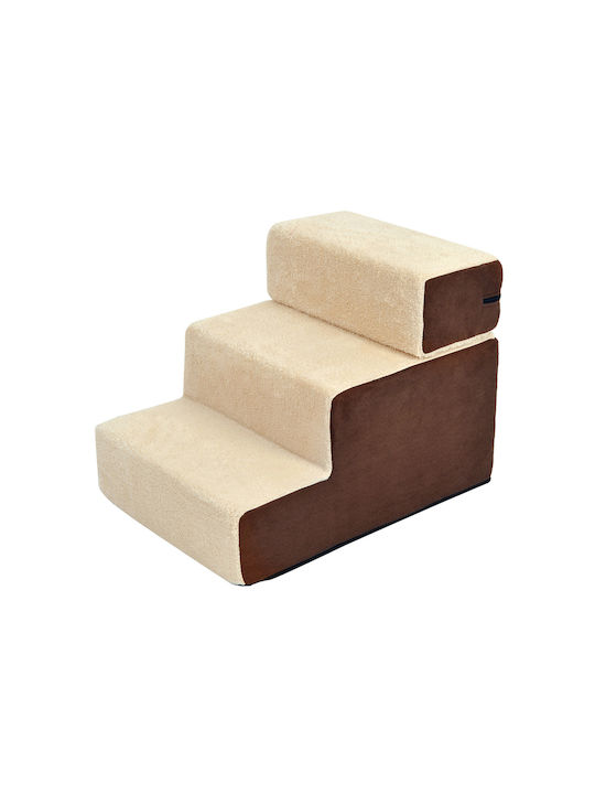 Pawhut Scară Jucărie Din Țesătură Pentru Câini 54 Cm Maro