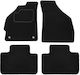 Custopol Set of Front and Rear Mats 4pcs for Fiat Punto Black