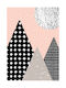 Walls Poster Geometric Mountains WALLS 101226 02 09 015 020 15x20cm