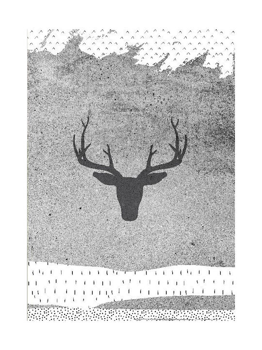 Walls Poster Gray Deer 15x20cm
