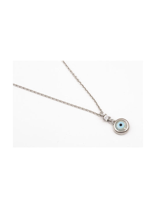 Kosmima Shop Halskette Amulett Auge aus Silber