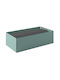 Pam & Co Metallic Napkin Holder Green 25x13x7.5cm 121-913
