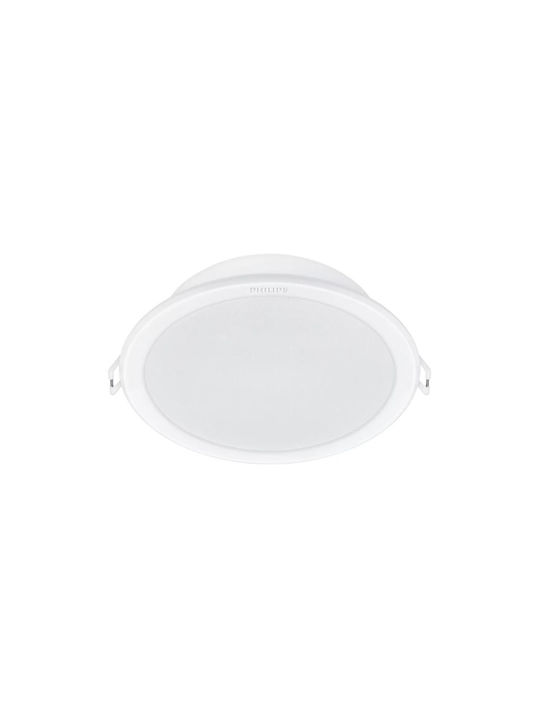 Philips MESON Platz Metallisch Einbau Spot mit integriertem LED und Natürliches Weißes Licht Weiß 19x19cm. 1Stück