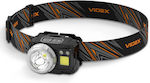 Videx Lumină de lucru și de sit, cu baterie Lanternă de Cap LED IP65 cu Luminozitate Maximă 550lm