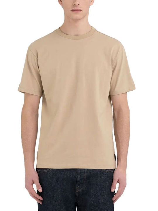 Replay Men's Short Sleeve T-shirt Beige