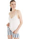 Kal-tsa Sommer Damen Pyjama-Oberteil Rosa
