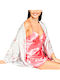 Kal-tsa Sommer Damen Satin,σατεν Robe mit Nachthemd Rosa
