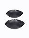 Art et Lumiere Metallic Rectangular Decorative Tray 2pcs