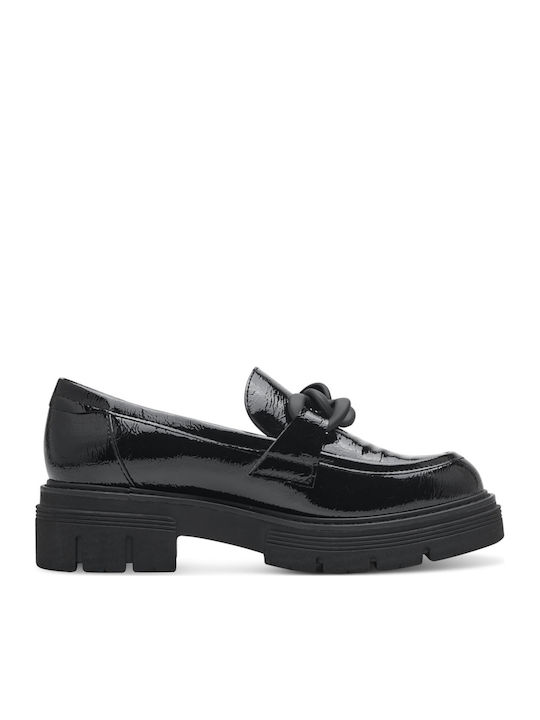 Marco Tozzi Γυναικεία Loafers σε Μαύρο Χρώμα
