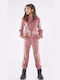 Εβίτα Kids Sweatpants Set Pink 2pcs