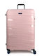 Bg Berlin Large Hard Pink Suitcase with 4 Wheels Height 76.5cm