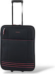 Diplomat Cabin Travel Suitcase Fabric Bordeaux with 2 Wheels Height 55cm.