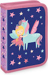 S-Cool Stars Υοllο Pencil Case Full with 1 Compartment Purple