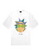 PCMerch Tricou Rick și Morty Alb Bumbac