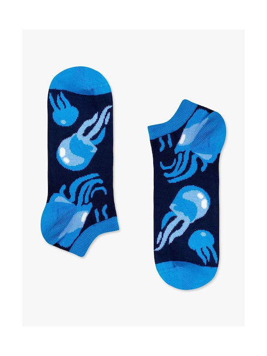 Axidwear Patterned Socks Blue