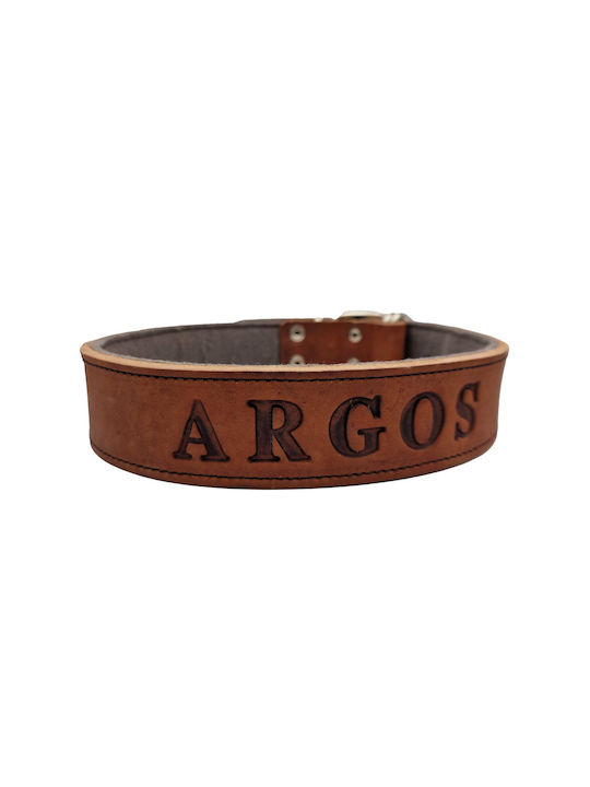 ByLeather Dog Collar 60cm Small Brown