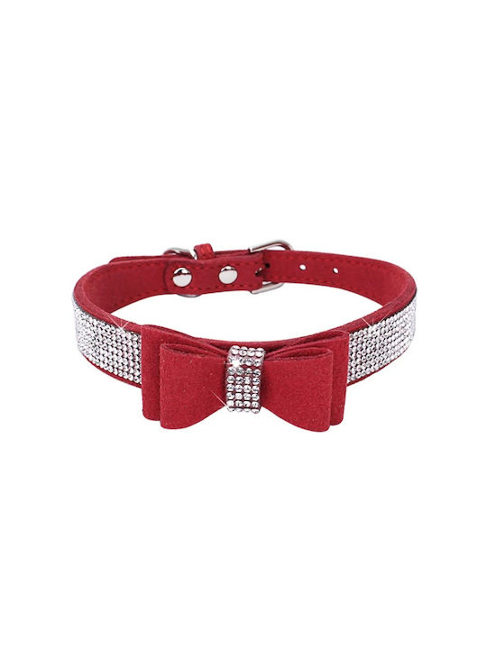 Hundehalsband aus Nylon in Rot Farbe Klein 1.5mm x 21cm