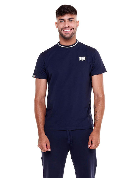 Leone 1947 Men's Short Sleeve T-shirt Navy Blue