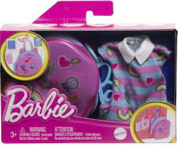 Barbie Clothes, Deluxe Bag with School Outfit and themed Accessories για 3+ Ετών
