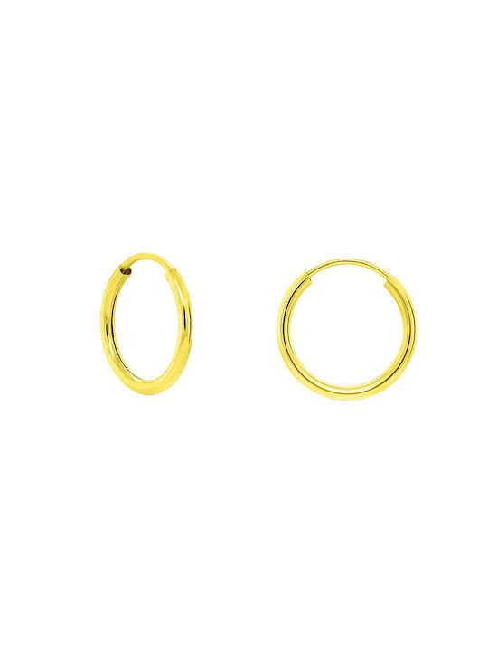 Amor Amor Earrings Hoops made of Silver Gold Plated