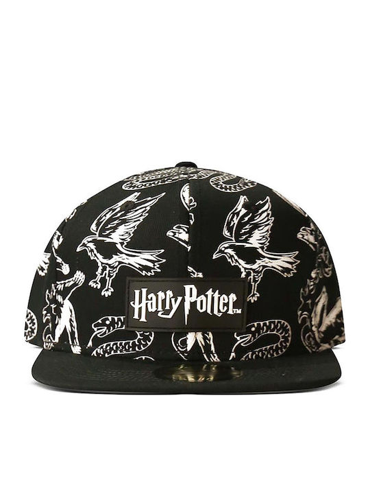 Harry Potter Heraldic Animals Jockey με Ίσιο Γείσο Μαύρο