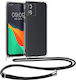 KWmobile Back Cover Silicone with Strap Transparent (Moto E13)