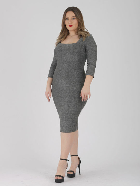 Mini Evening Dress Silver