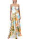 Sommer Maxi Kleid Orange