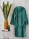 Cokitex Pure Hooded Bathrobe Aqua 450gr/m²