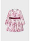 Mayoral Παιδικό Φόρεμα Floral Μακρυμάνικο Ροζ