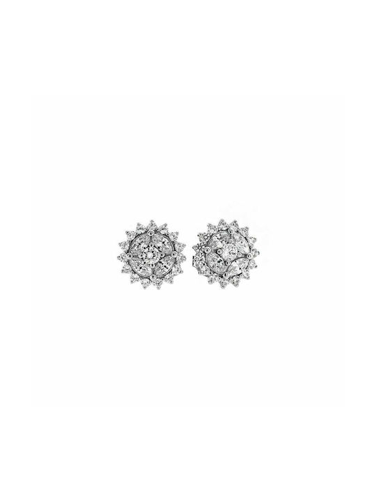 Eforo Earrings made of Silver with Stones