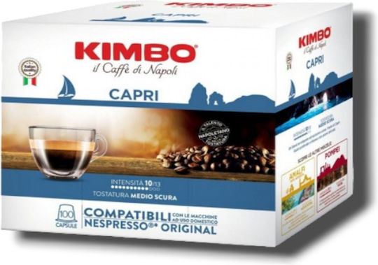 Kimbo Capsule Espresso Capri Compatibile cu Mașina Nespresso 100capace
