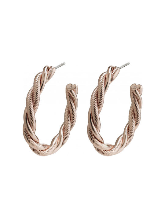 Pilgrim Earrings Hoops Gold Plated