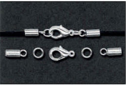 Meyco Metallic Jewelry Clasp from Silver Thickness 2mm. Set 2pcs