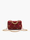 Leather Women's Bag Handbag Red