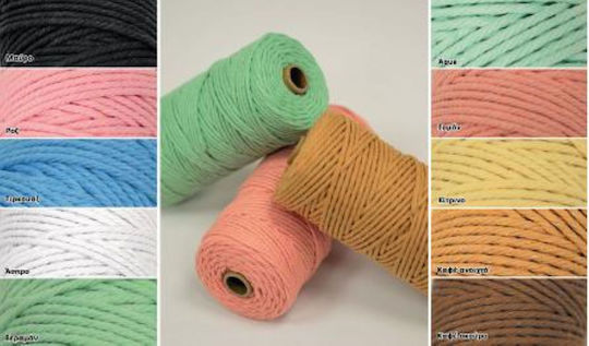 Faitakis Pack Șiret Bumbac Argintiu 3mm x 100m