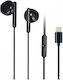 Awei PC-6T Earbuds Handsfree με Βύσμα USB-C Μαύρο