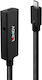 Lindy USB 3.2 Cable USB-C male - USB-C female Μαύρο 5m 43364