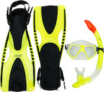 Cruz Diving Set Hani Faru Sr. Diving Set - 3 Pcs. - 1001 Black