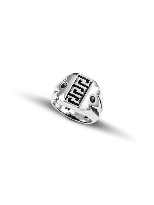 Hillas Men's Silver Ring