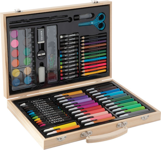 Zita Toys Комплект за Оцветяване в чанта Дървен 34x23см 86бр