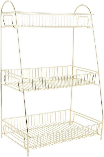 Present Time Metal Tabletop Base 30x20x45.5cm Gold
