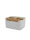 General Trade Επιτραπέζια Βάση Bamboo 18.3x14.8x14.8εκ. Λευκή