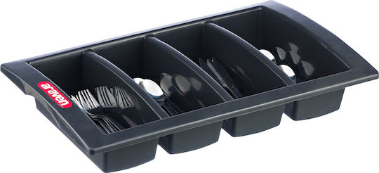 Araven Drawer Cutlery Tray Plastic 53x32.5x10cm Grey Araven Drawer Cutlery Tray Plastic 53x32.5x10cm Grey
