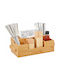 Relaxdays Органайзер за Козметика с Разделители Бежов 35x15x11.5см
