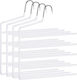 Songmics Wardrobe Hanger for Pants Metallic White CRI034W02 4pcs