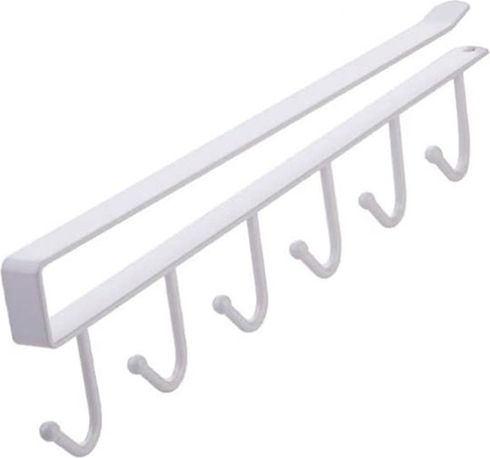 Wardrobe Hanger for Scarves Metallic White 300000051447 1pcs