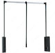 Umeraș pentru Dulap Lift haine Metal Neagră 110-SEV5SM500B 1buc
